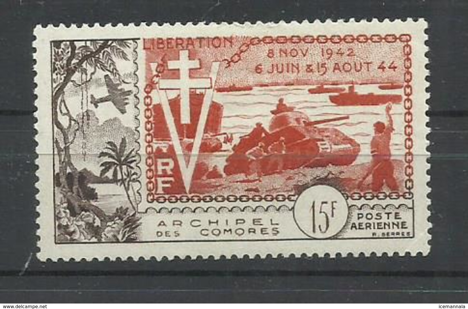 COMORES  YVERT  AEREO 4    MH  * - Airmail