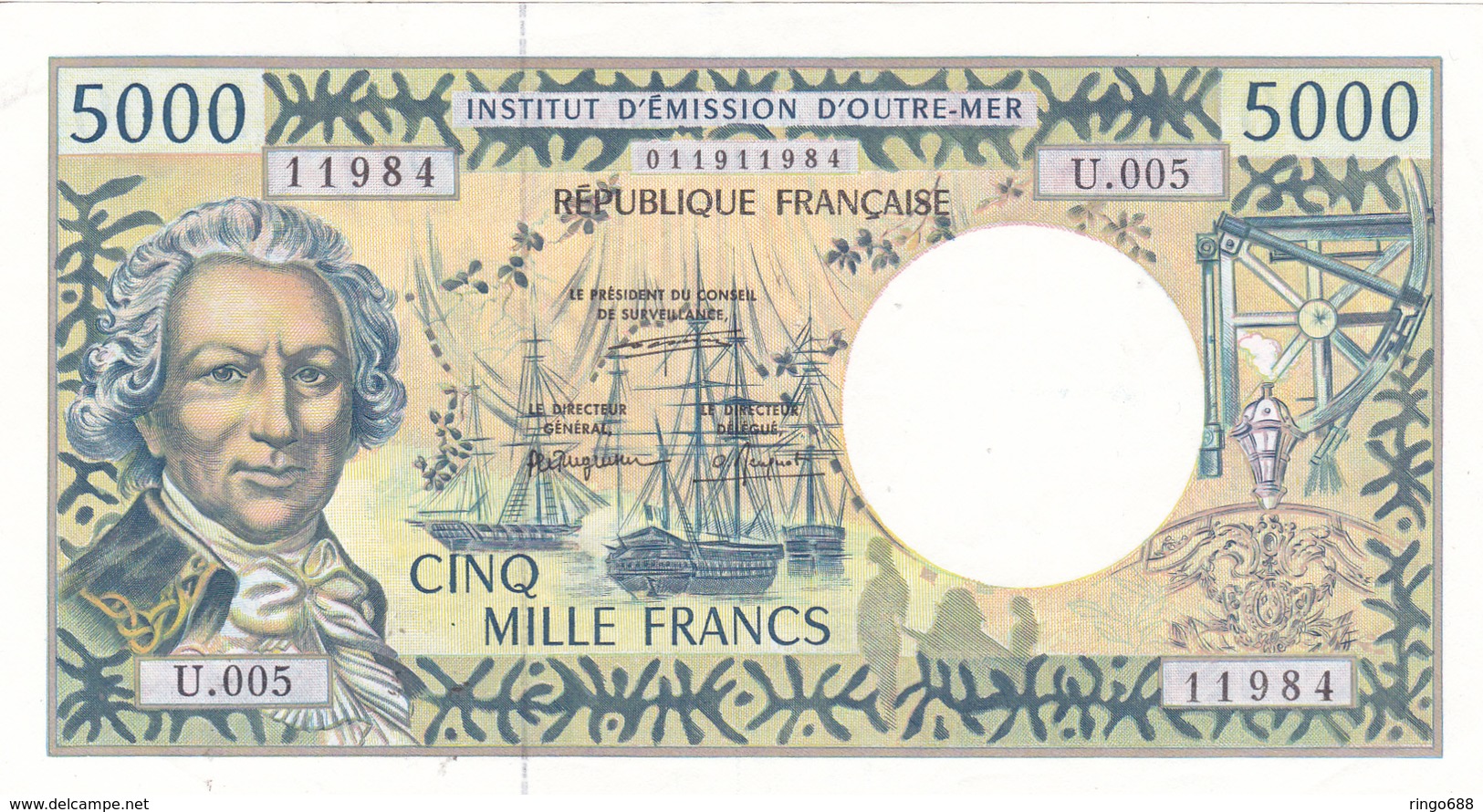 5000 Frs Et 10000 Frs Billet Quasi Neuf Jamais Circulè. - Papeete (Polynésie Française 1914-1985)