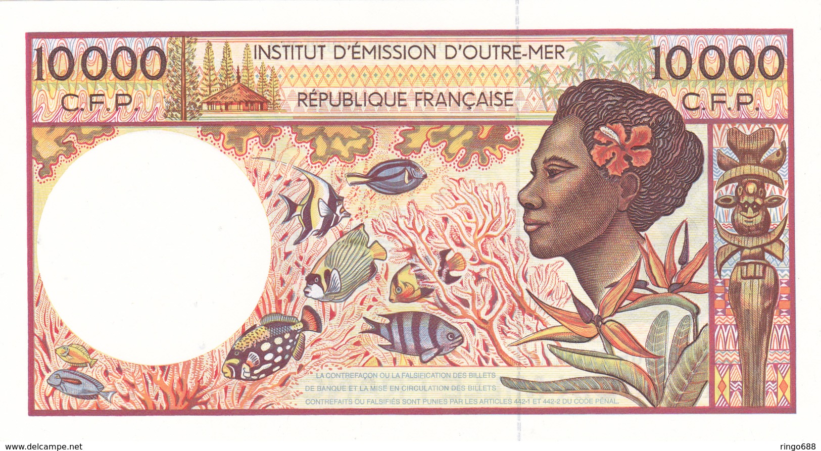 5000 Frs Et 10000 Frs Billet Quasi Neuf Jamais Circulè. - Papeete (Polynésie Française 1914-1985)