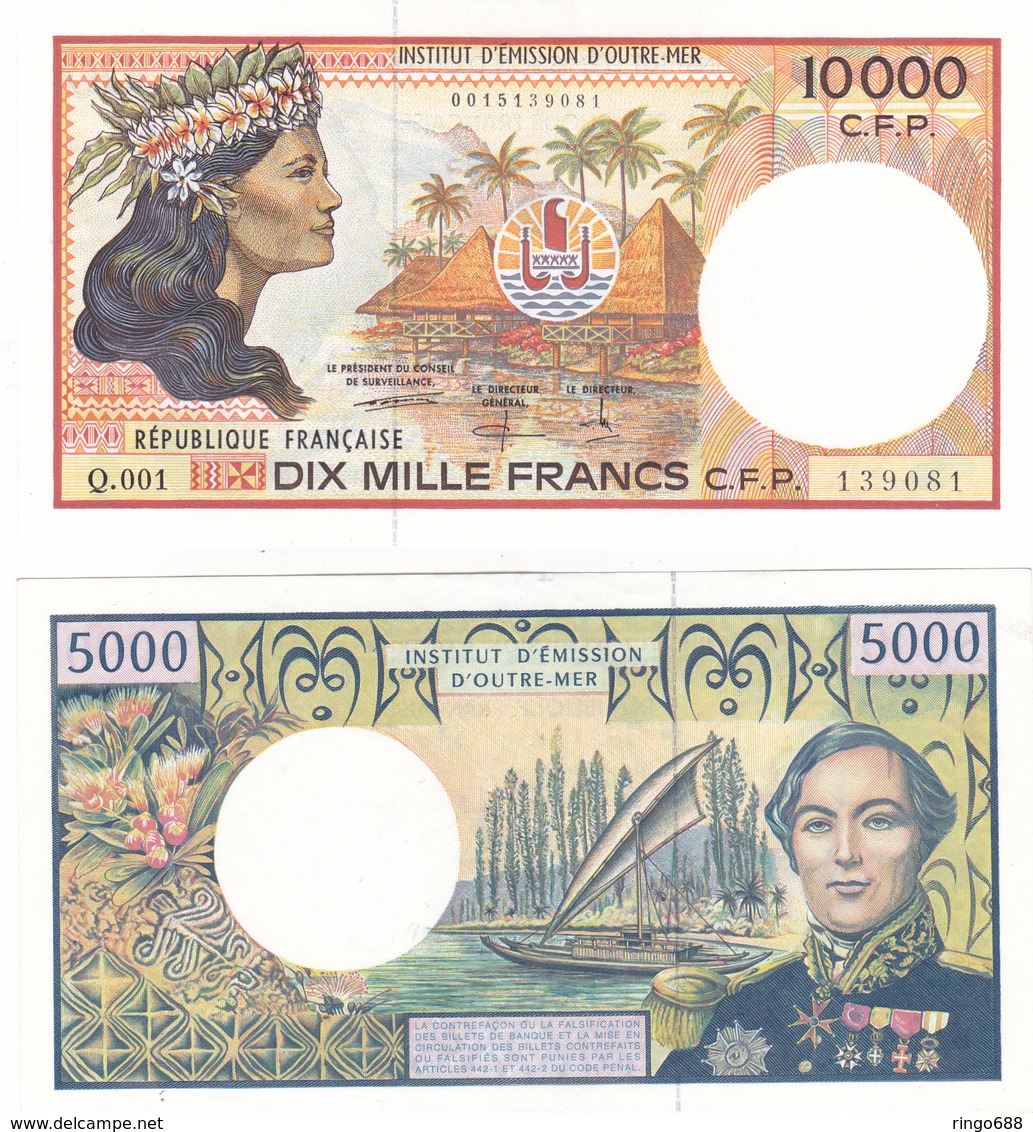 5000 Frs Et 10000 Frs Billet Quasi Neuf Jamais Circulè. - Papeete (Polynésie Française 1914-1985)