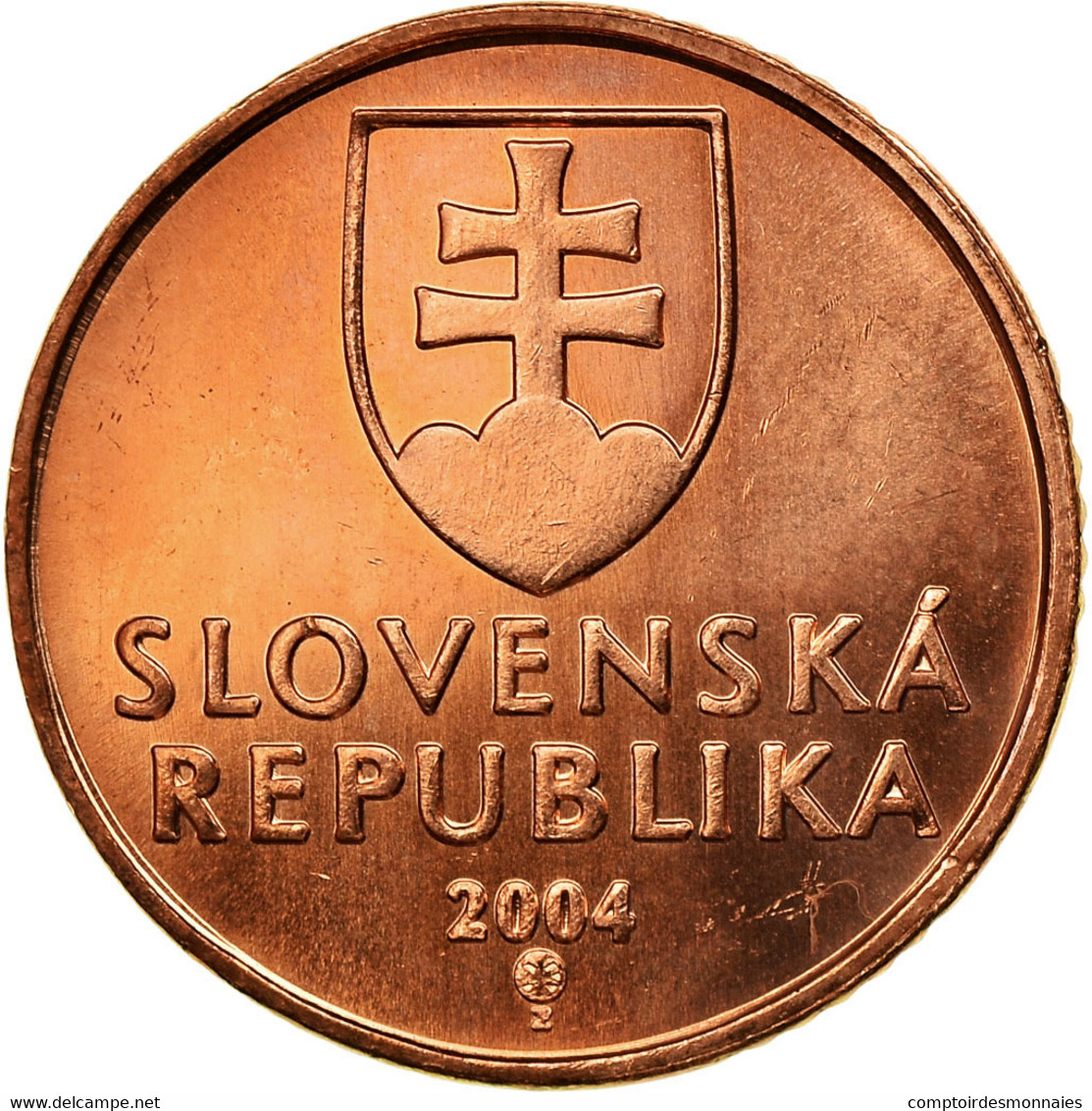 Monnaie, Slovaquie, 50 Halierov, 2004, SUP, Copper Plated Steel, KM:35 - Slovaquie