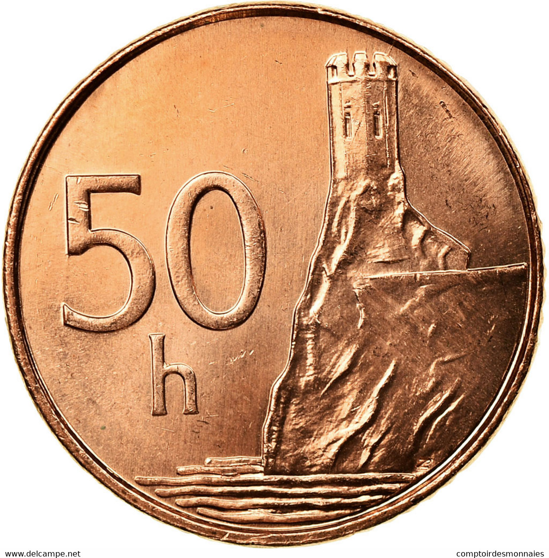 Monnaie, Slovaquie, 50 Halierov, 2004, SUP, Copper Plated Steel, KM:35 - Slovaquie