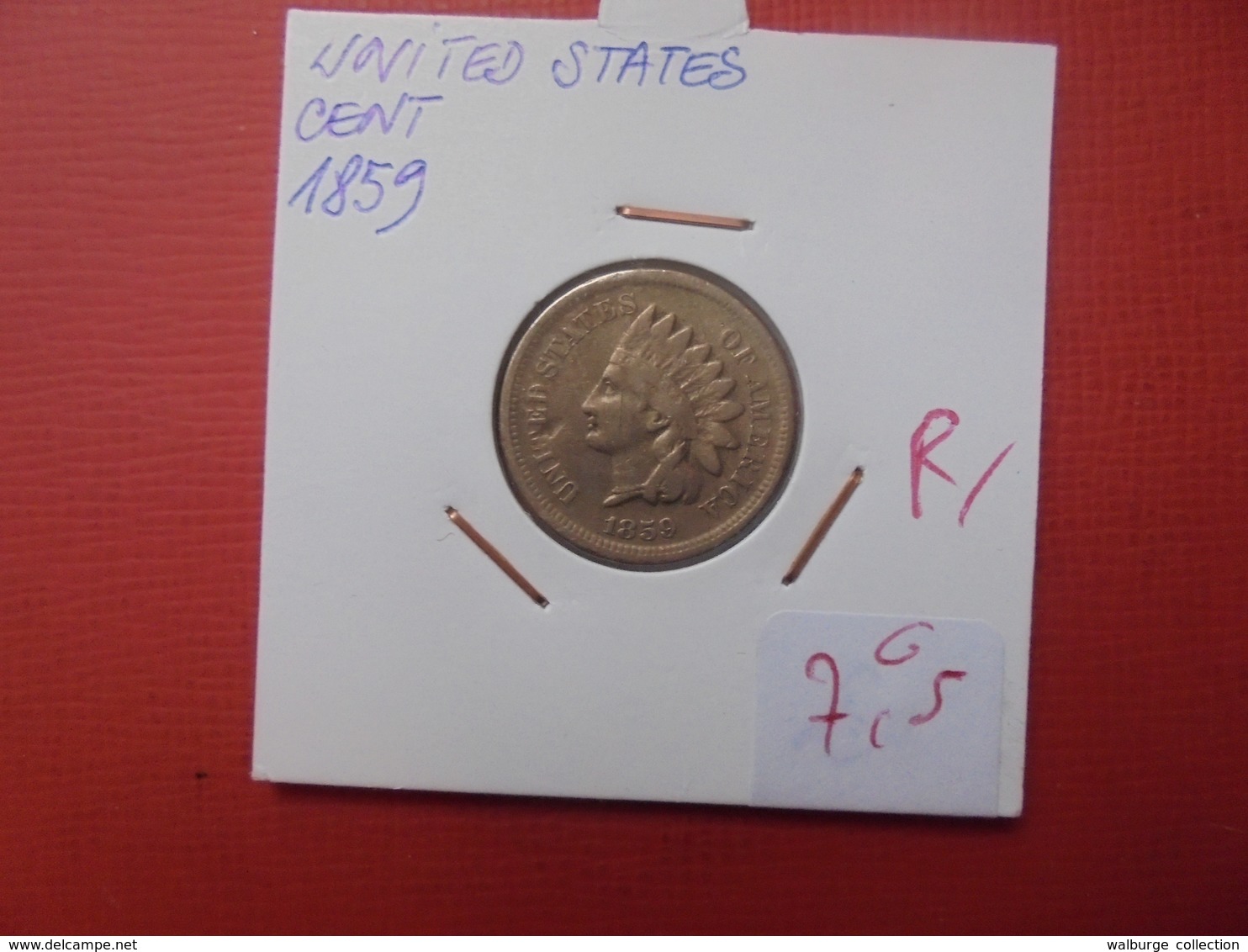 U.S.A CENT 1859 - 1859-1909: Indian Head