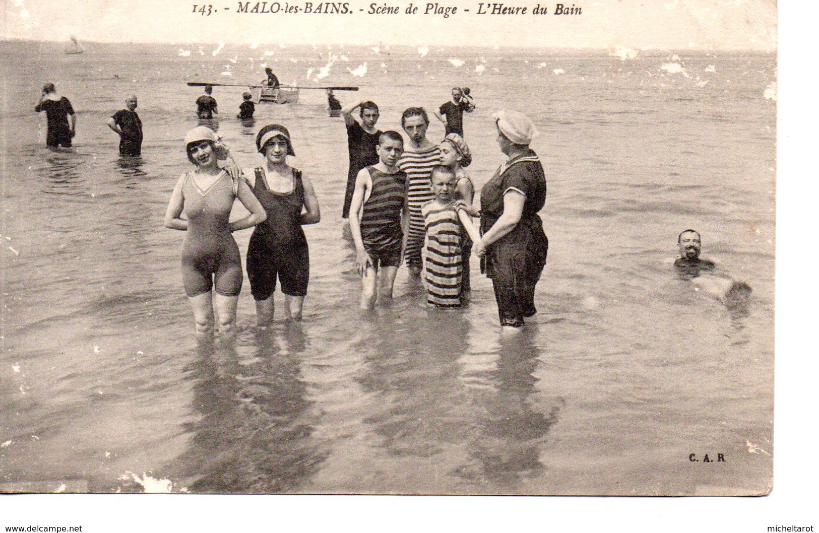 Nord : Malo Les Bains : L'heure Du Bain - Malo Les Bains