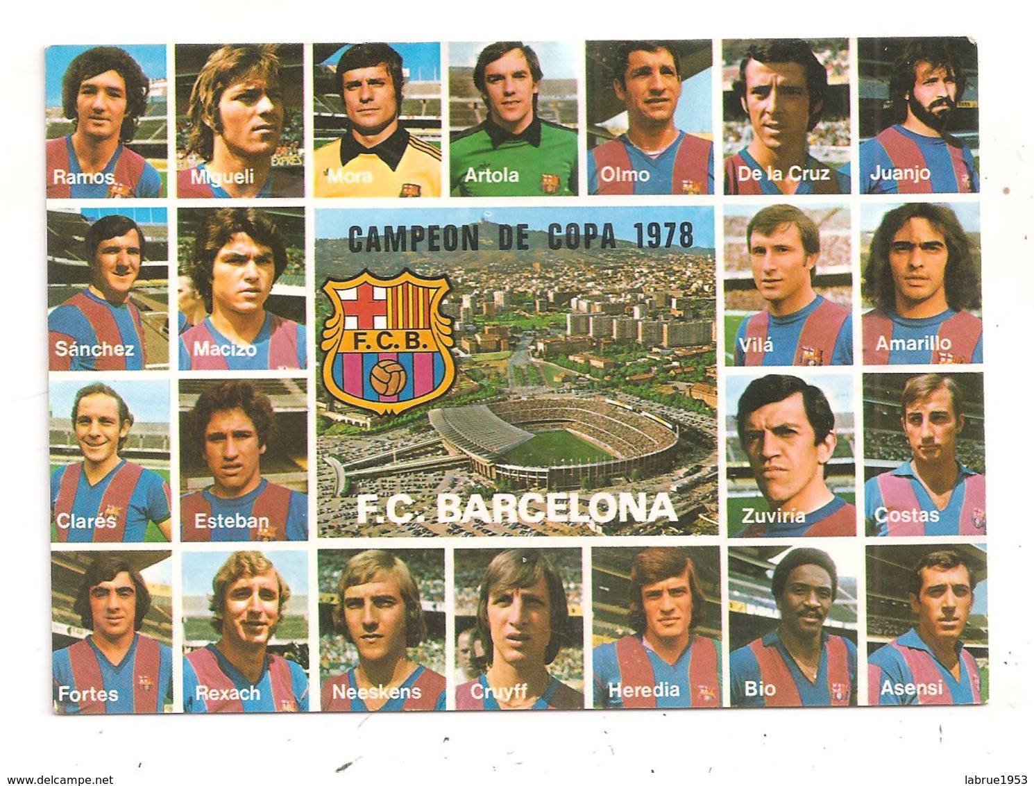 F.C.Barcelona-Campeon De Copa 1978-(C.9958) - Football