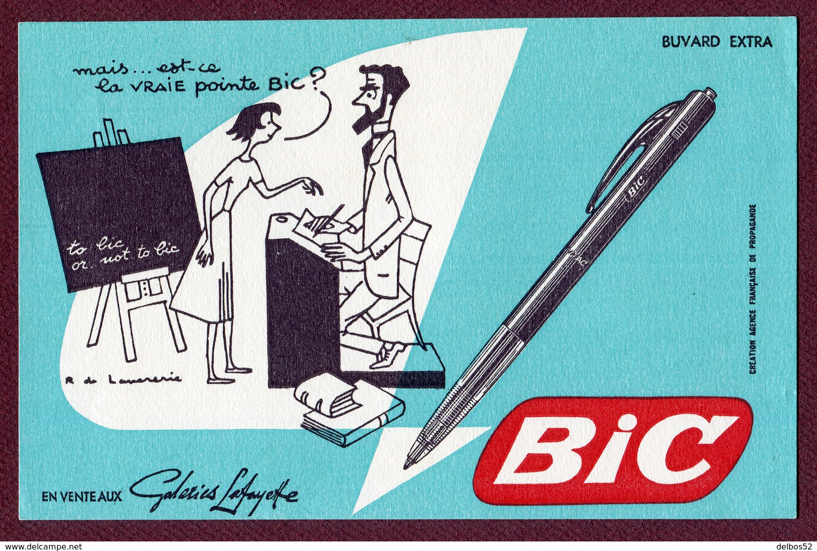 STYLO " BIC " - GALERIES LAFAYETTE - Papeterie