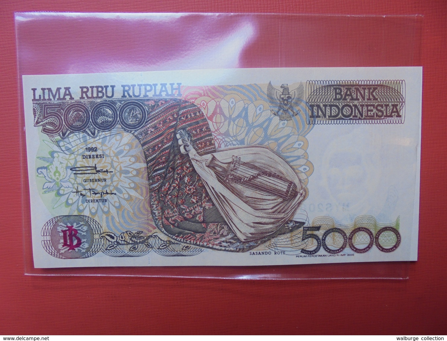 INDONESIE 5000 RUPIAH 1992 UNC - Indonésie