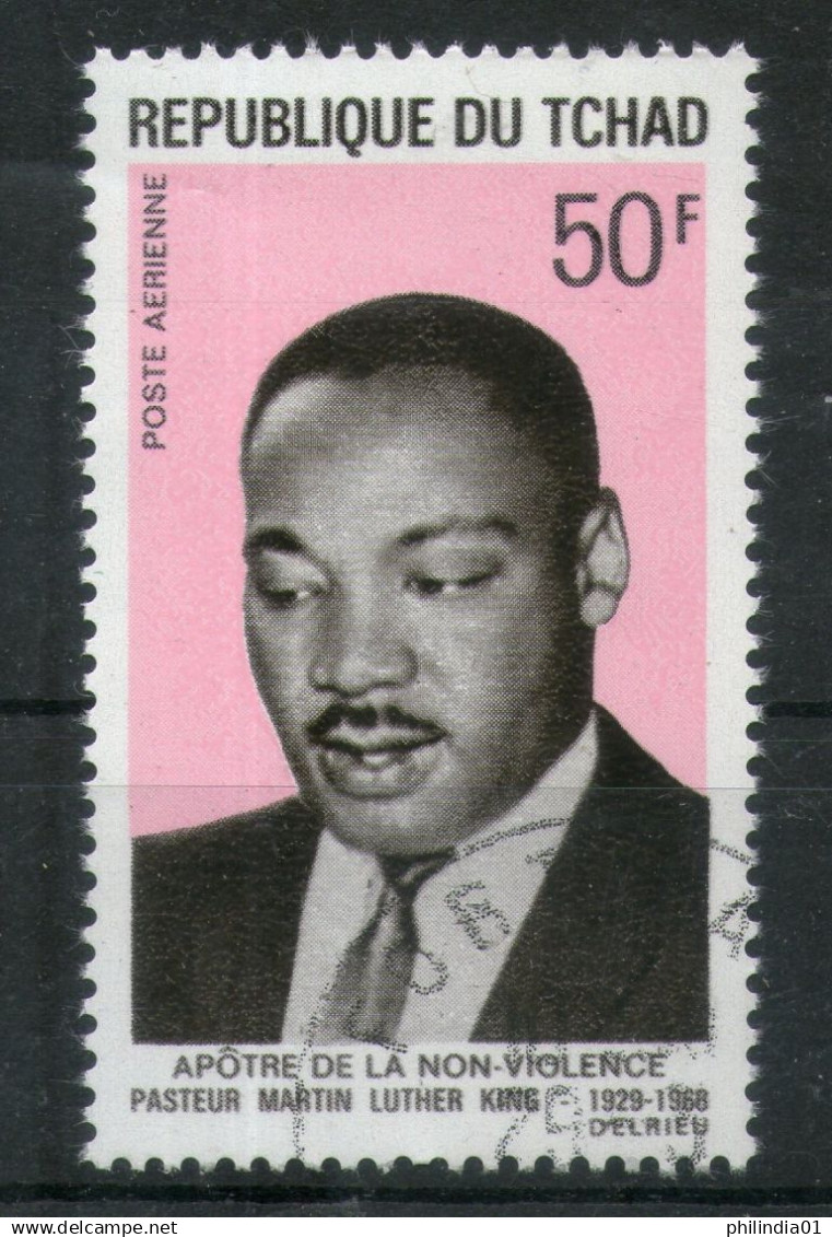 CHAD - TCHAD 1969 NOBLE PRIZE WINNER MARTIN LUTHER KING APOSTLES OF NON-VIOLENCE Sc C54 BLK/4 Cancelled # 5314B - Martin Luther King