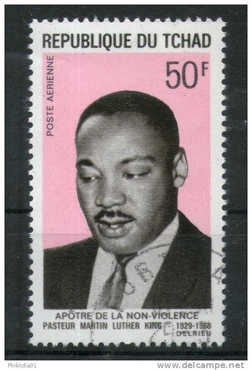 CHAD - TCHAD 1969 FAMOUS PEOPLE, NOBLE PRIZE WINNER MARTIN LUTHER KING, APOSTLES OF NON-VIOLENCE Cancelled # 5314 - Martin Luther King