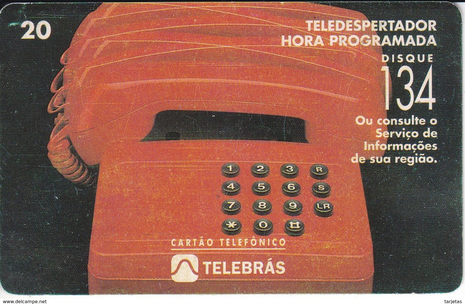 TARJETA DE BRASIL DE EL TELEDESPERTADOR - Brasil