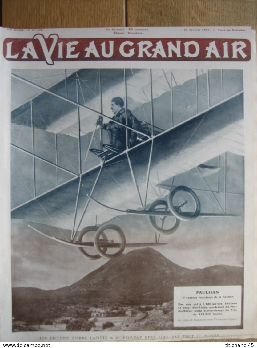 1910 PAULHAN J.KEYSER/ECOLE D'AVIATION LOUVERCY : RIGAL-OSMONT-DURAY-VALETON-WACHTER-JOHNSON/LA COUPE DAVIS EN AUSTRALIE - Avion