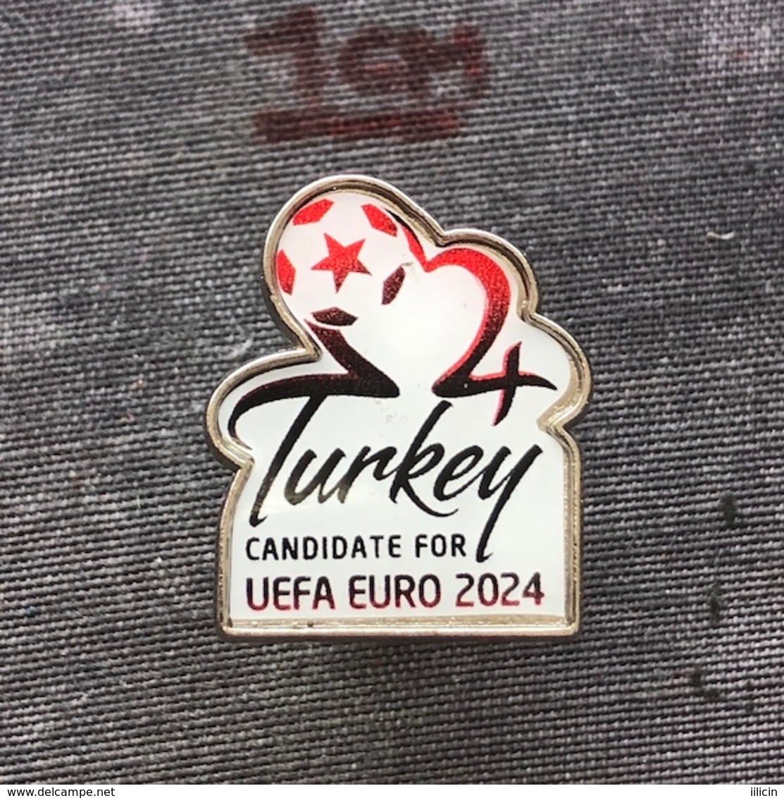 Badge Pin ZN008121 - Football (Soccer / Calcio) European Championships FIFA Turkey 2024 - Football