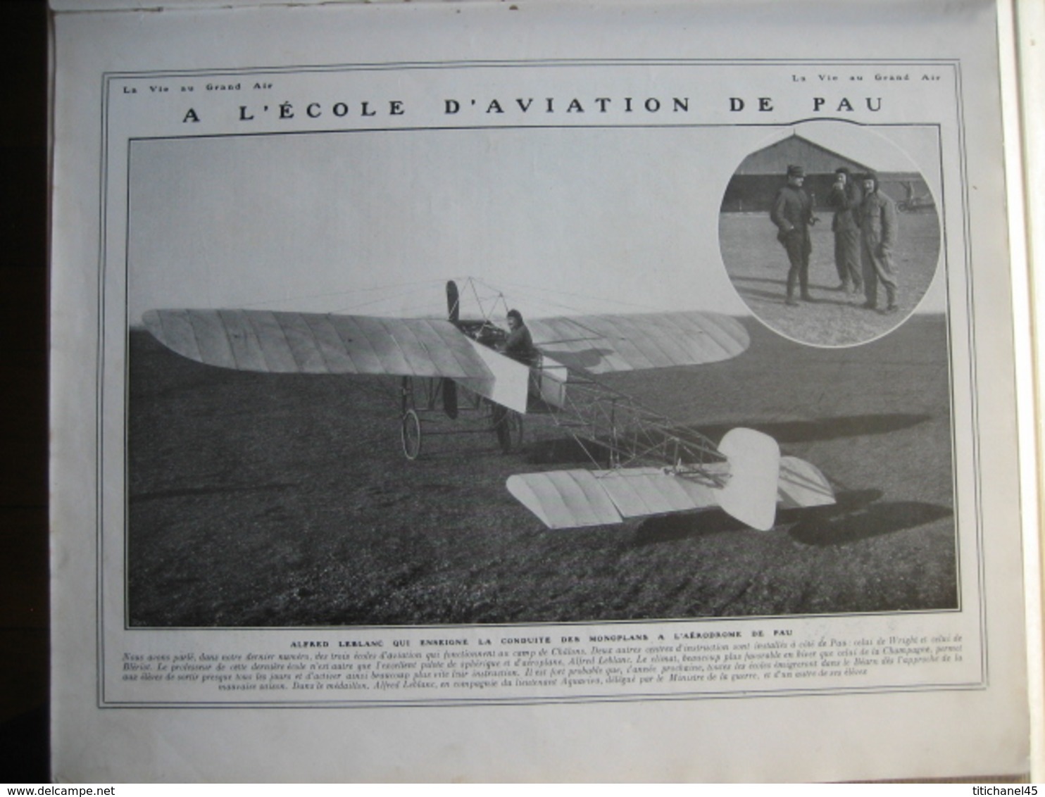 1910 ECOLE D'AVIATION DE PAU/PREMIER VOL AU JAPON/BOXE : M. GAUCHER-W. CURZON/voiturette LAMPLUGH & Cie/CYCLISME - 1900 - 1949