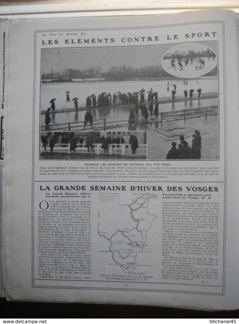 1910 ECOLE D'AVIATION DE PAU/PREMIER VOL AU JAPON/BOXE : M. GAUCHER-W. CURZON/voiturette LAMPLUGH & Cie/CYCLISME - 1900 - 1949