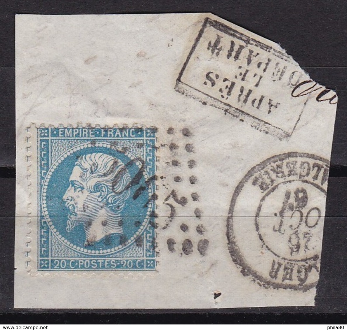 Algerie GC 5015 Bone Sur Napoleon N°22 - 1852 Louis-Napoleon