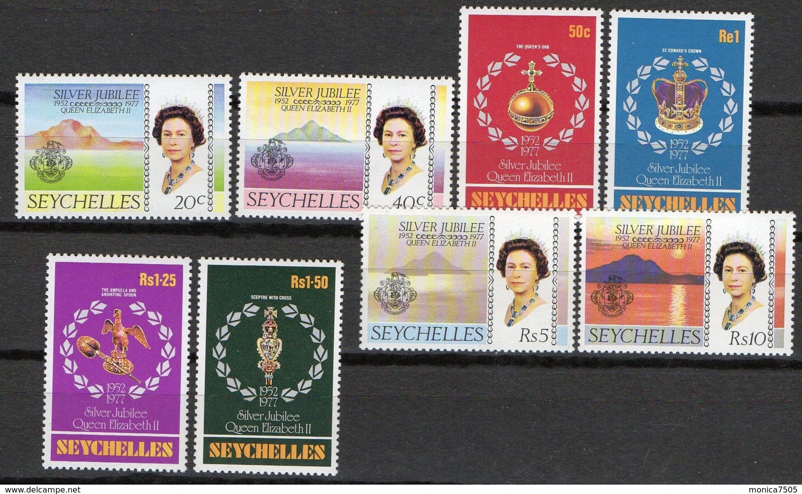 SEYCHELLES (  POSTE  ) Y&T N°  364/371  TIMBRES  NEUFS  SANS  TRACE  DE  CHARNIERE . - Seychelles (1976-...)