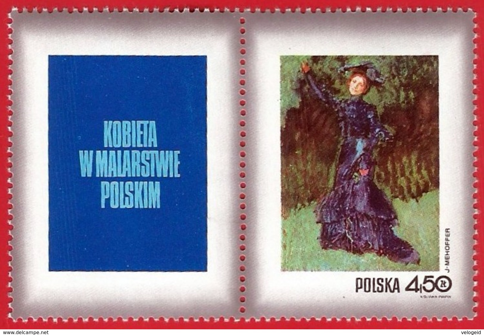 Polonia. Poland. 1971. Mi 2113. Women In Polish Paintings. Strange Garden (woman), By Jozef Mehoffer (1869-1946) - Otros & Sin Clasificación