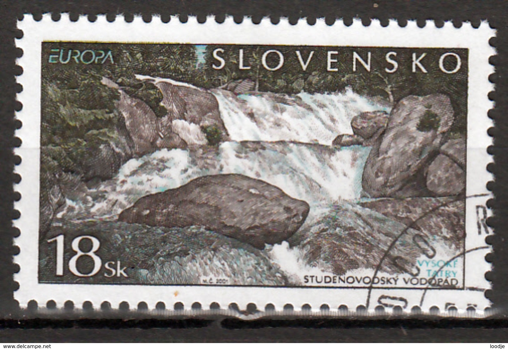 Slowakije Mi 394  Europa Cept 2001 Gestempeld Fine Used - 2001