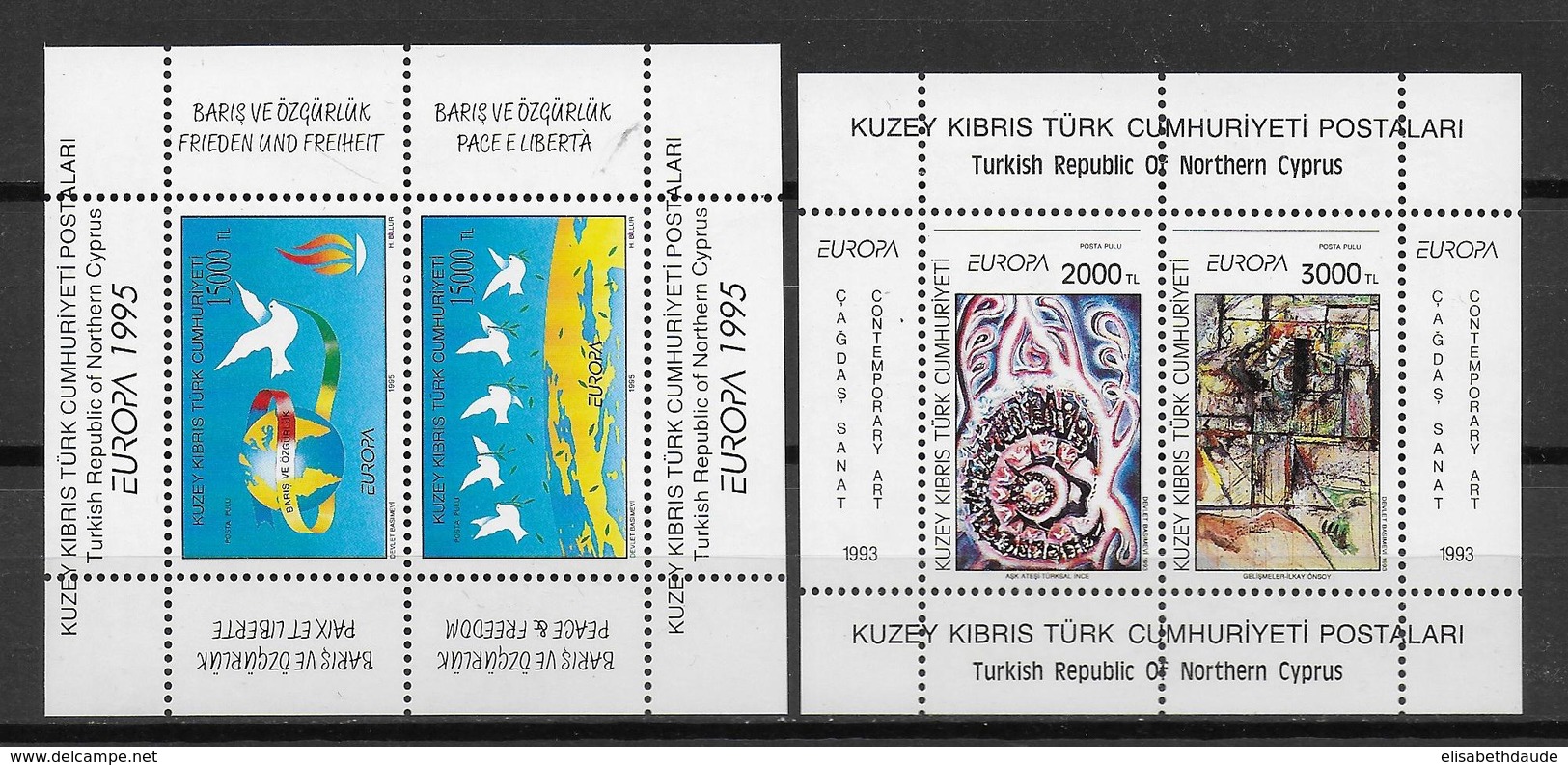 TURQUIE - COLLECTION COMPLETE 1954 à 1988 - BLOCS YVERT N° 6/29 ** MNH + 2 BLOCS CHYPRE TURC - COTE = 200 EUR. - 5 SCANS - Hojas Bloque