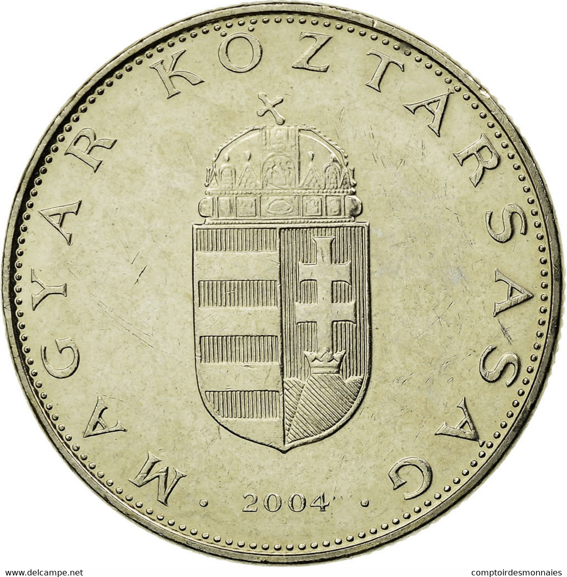 Monnaie, Hongrie, 10 Forint, 2004, Budapest, TTB, Copper-nickel, KM:695 - Hongrie