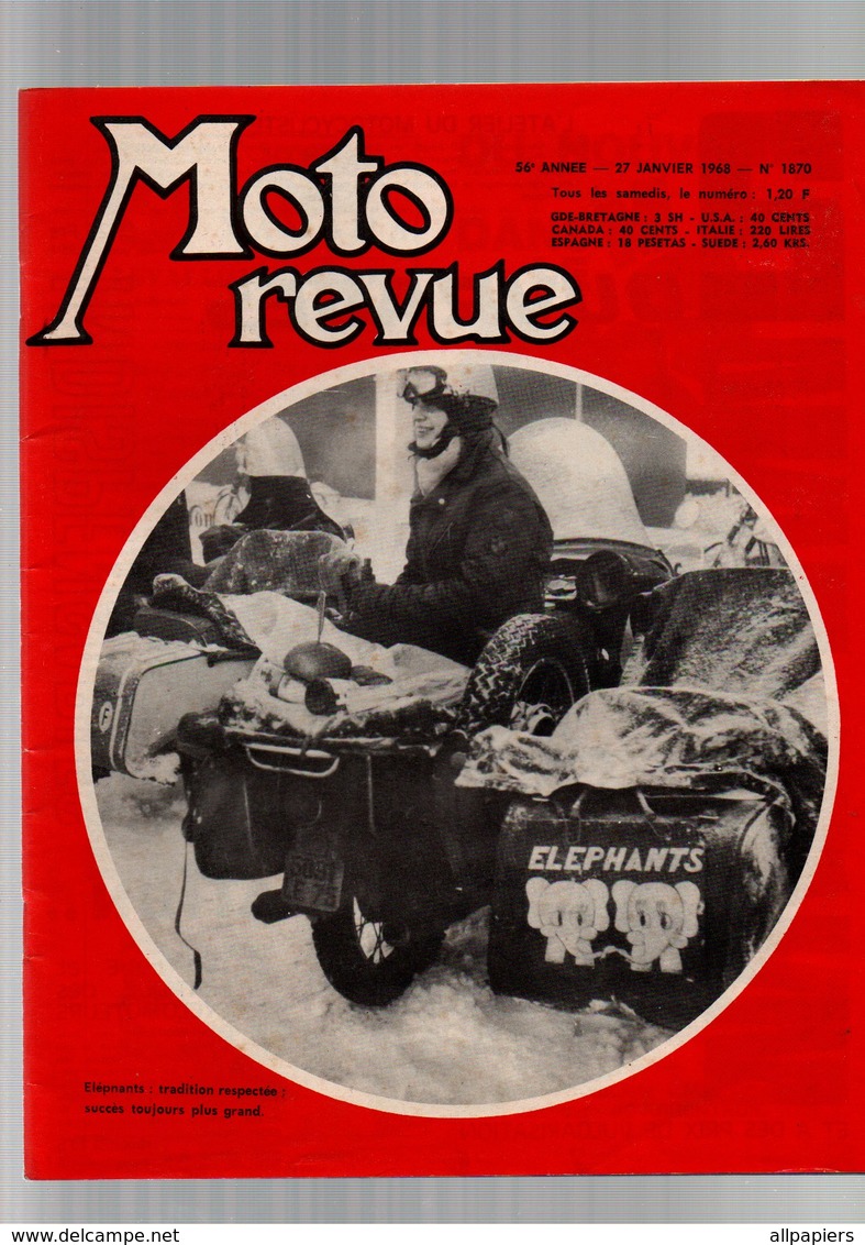 Moto Revue N°1870 Le Trial En Perte De Vitesse - Horex Munch - Suzuki T.20 - Les Modèles Réduits Protar De 1968 - Auto/Moto