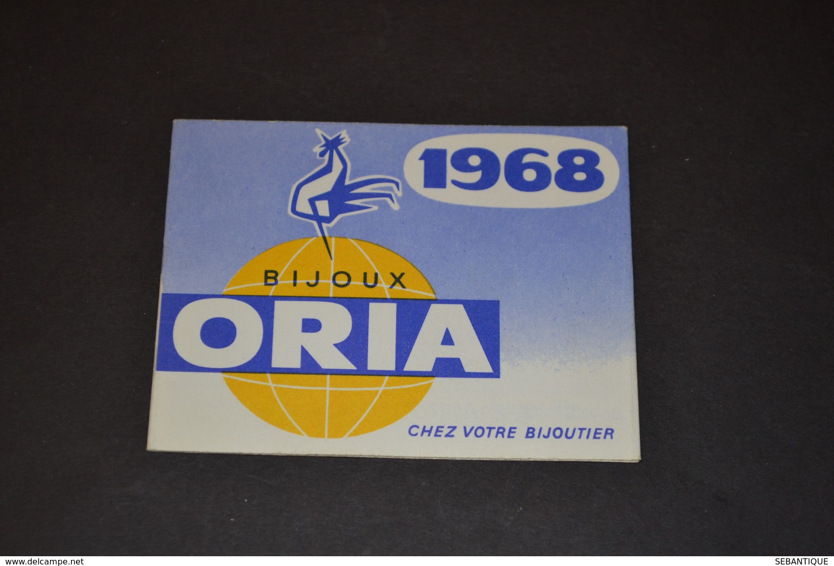 Mini Calendrier 1968 Bijoux ORIA - Petit Format : 1961-70