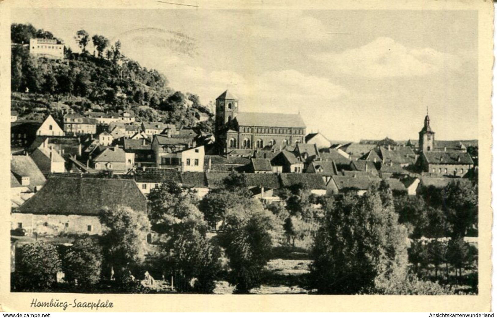 007098  Homburg - Saarpfalz  1941  Mit Zugstempel - Saarpfalz-Kreis