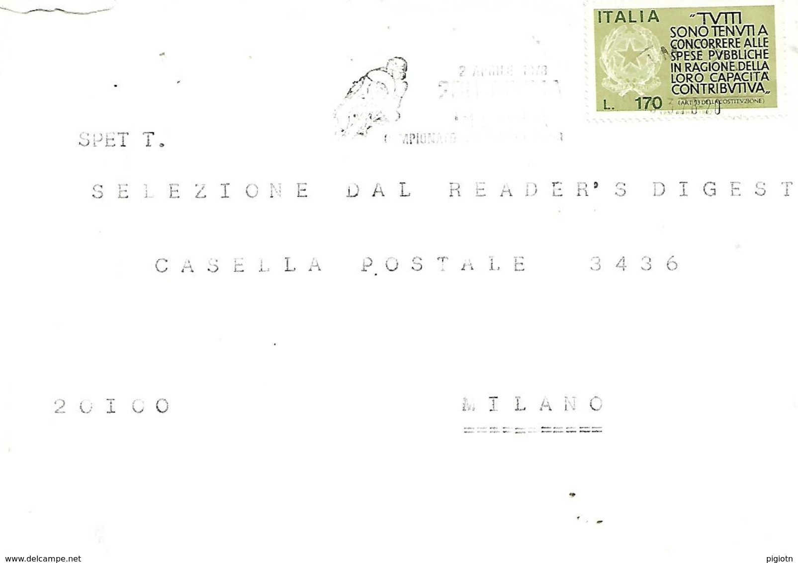 COR245 - ANNULLO ITALIA -MOTO MOTOCICLISMO - 200 MIGLIA DI IMOLA - 2 APRILE 1978 - Moto