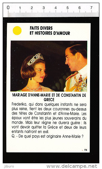 Mariage D'Anne-Marie Et De Constantin De Grèce  167-ES-FD/3 - Autres & Non Classés