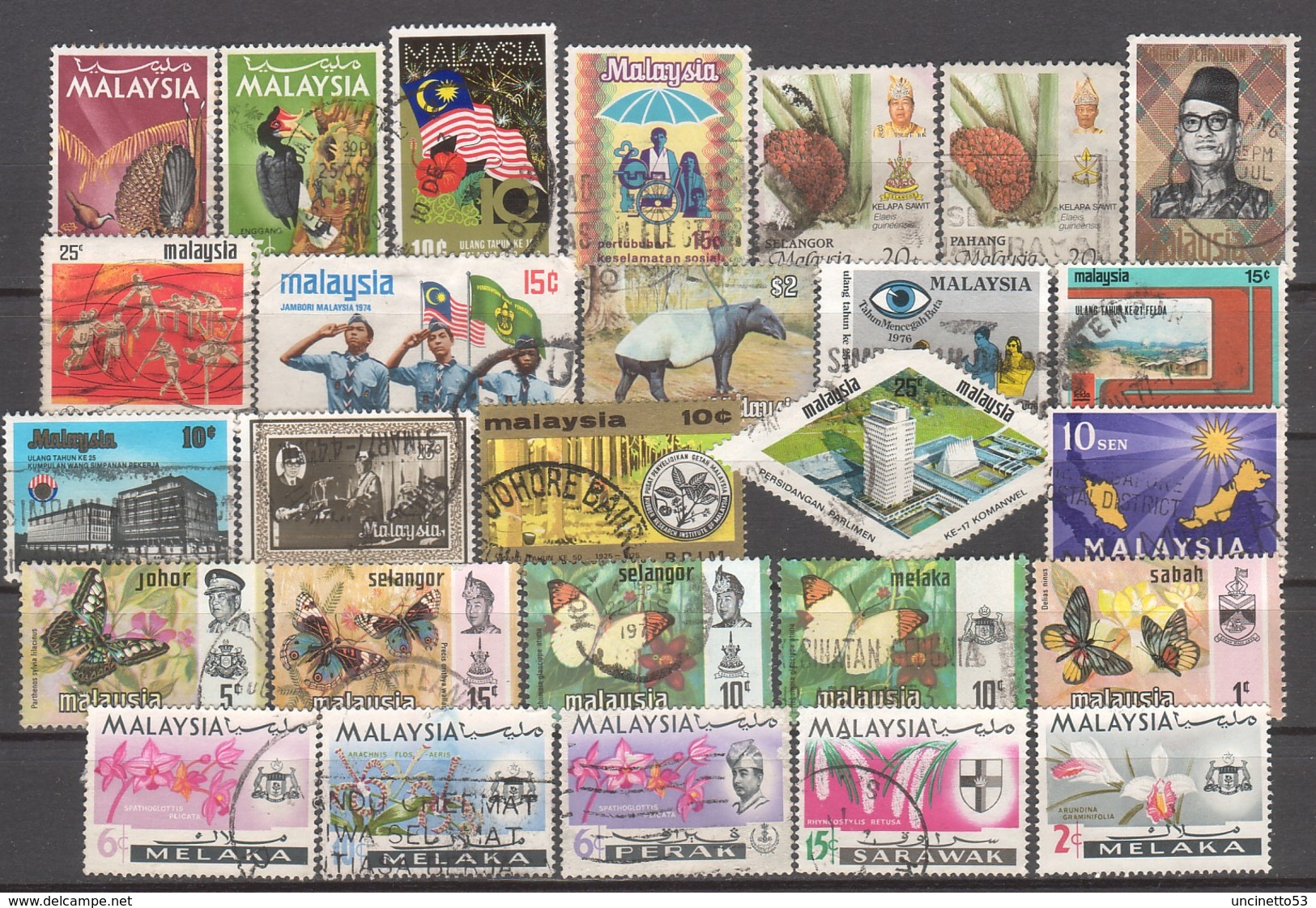 Malaysia. Touts Differents - Lot B - Vrac (max 999 Timbres)