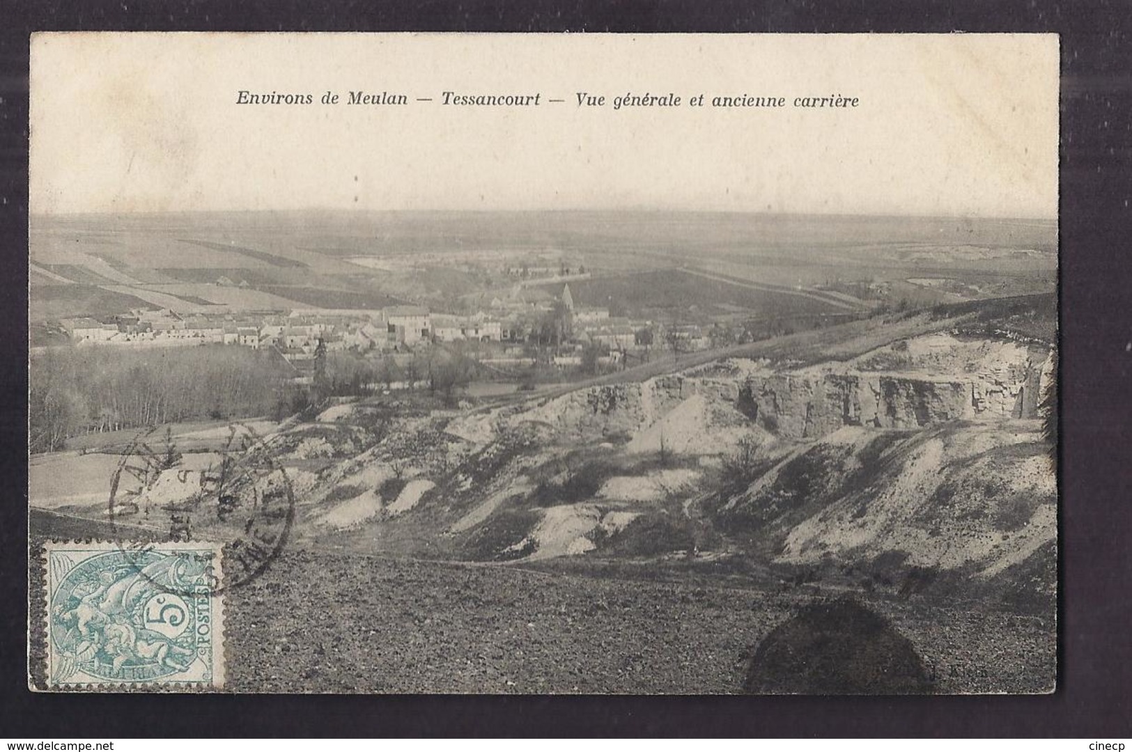 CPA 78 - TESSANCOURT - Environs De MEULAN - Vue Générale Et Ancienne Carrière - TB PLAN D'ensemble + INDUSTRIE - Sonstige & Ohne Zuordnung