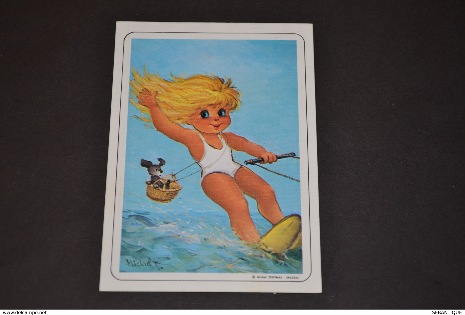 Mini Calendrier 1986 Dessin Michel Thomas Ski Nautique - Petit Format : 1981-90