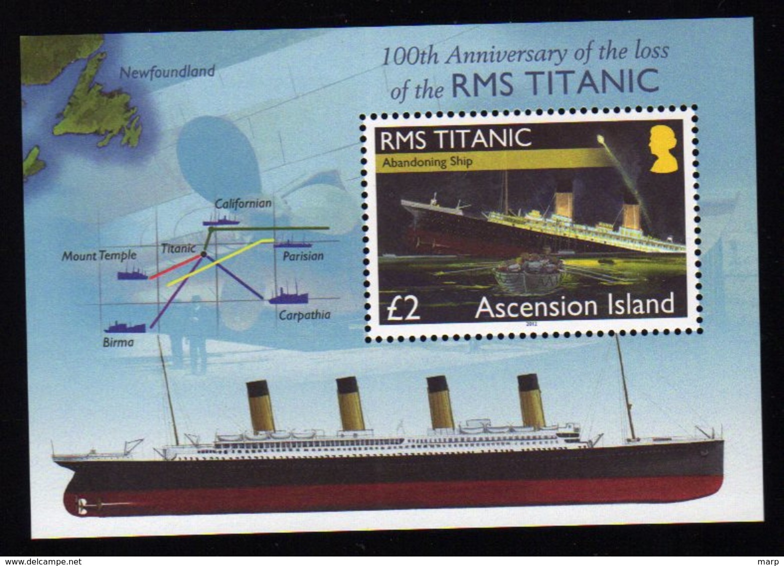 Titanic Ascension  S/Sheet Mnh - Bateaux