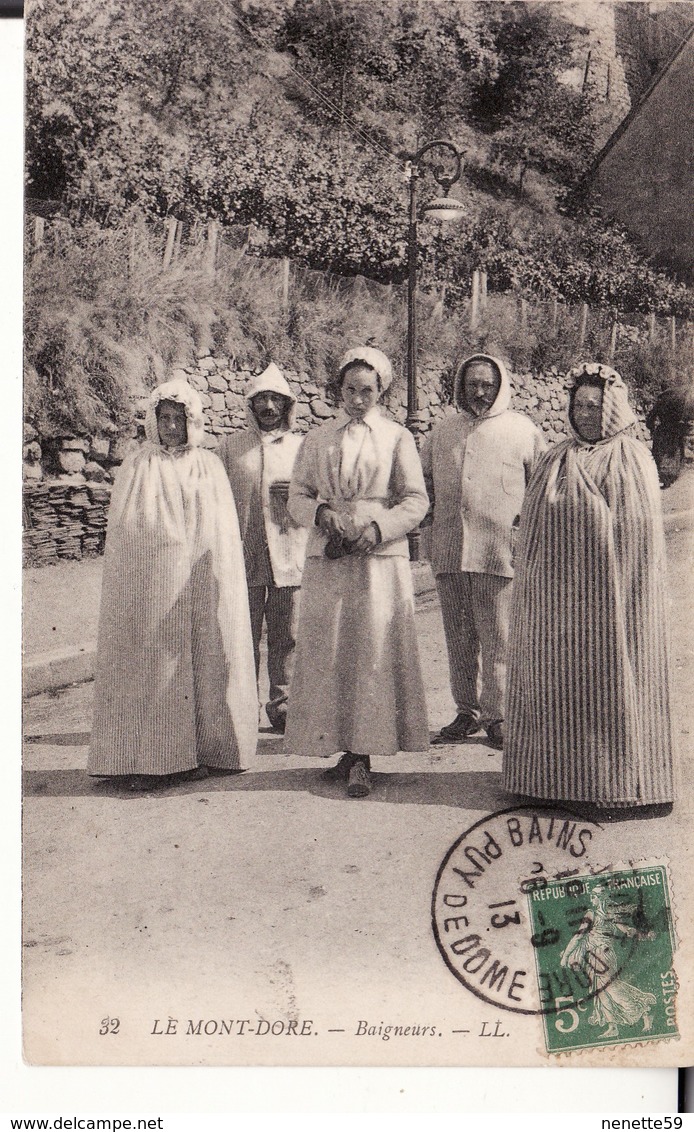 CPA 63 -- LE MONT DORE -- Baigneurs En 1913 - Le Mont Dore