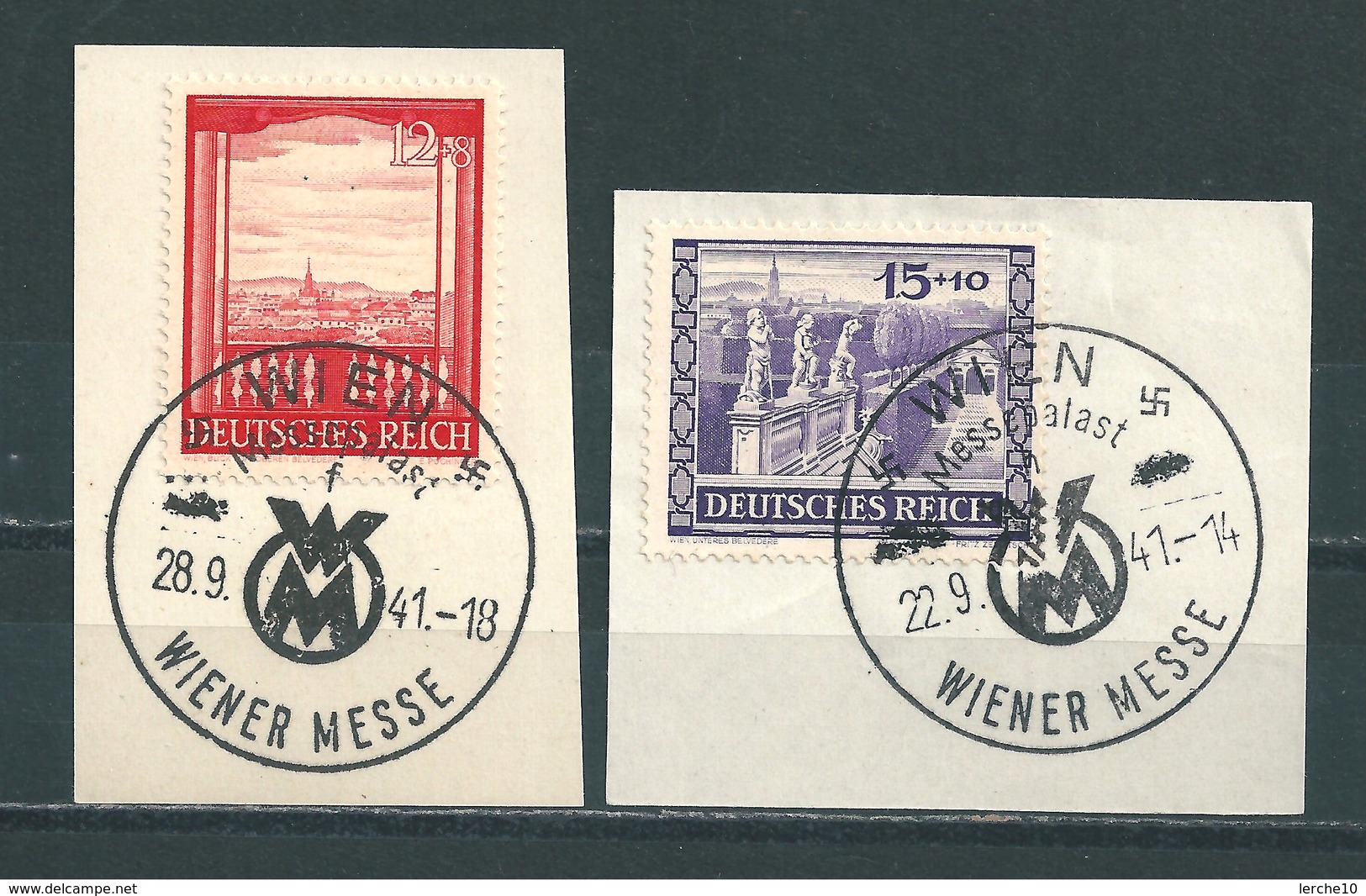 MiNr. 804-805 Briefstücke  (01) - Gebraucht