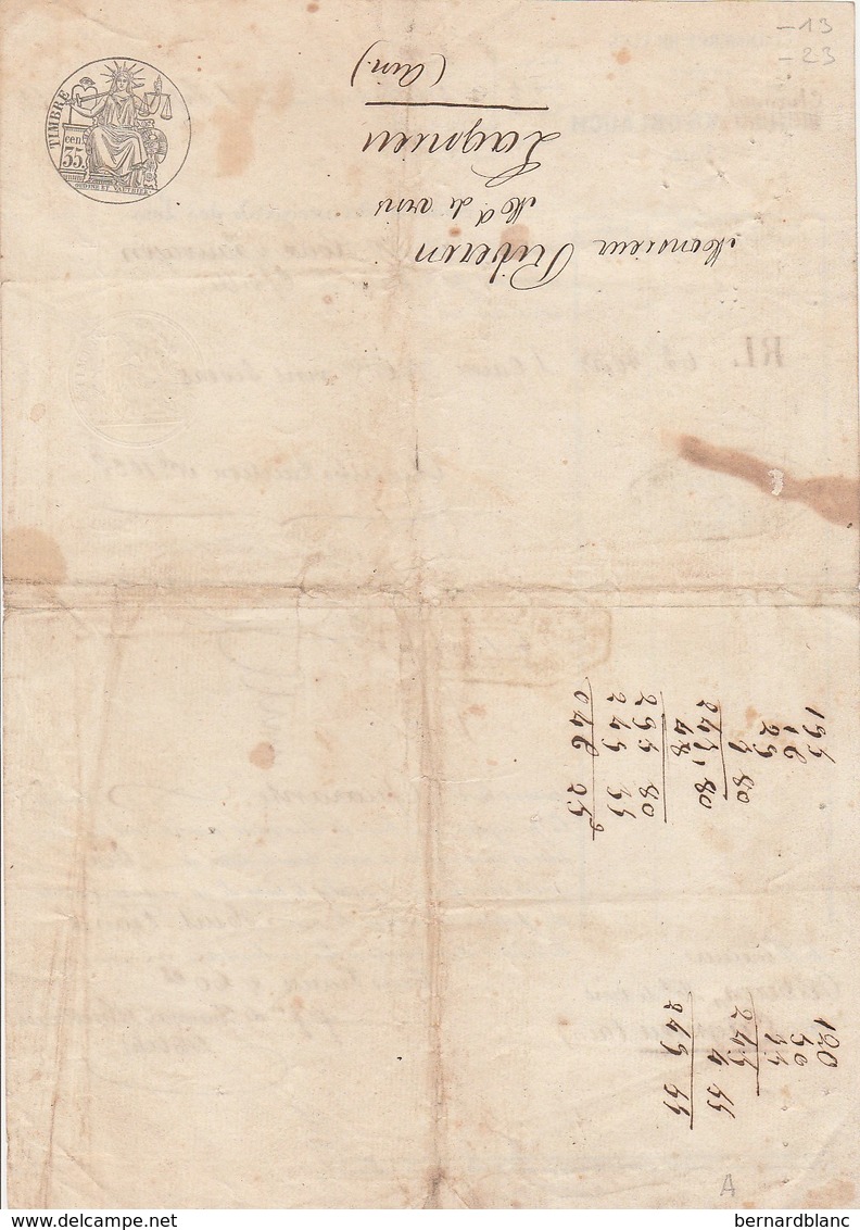 VP 1 FEUILLE - 1852 - LETTRE DE VOITURE - COMMERCE DE VINS - TAIN DANS LA DROME - Manuscrits