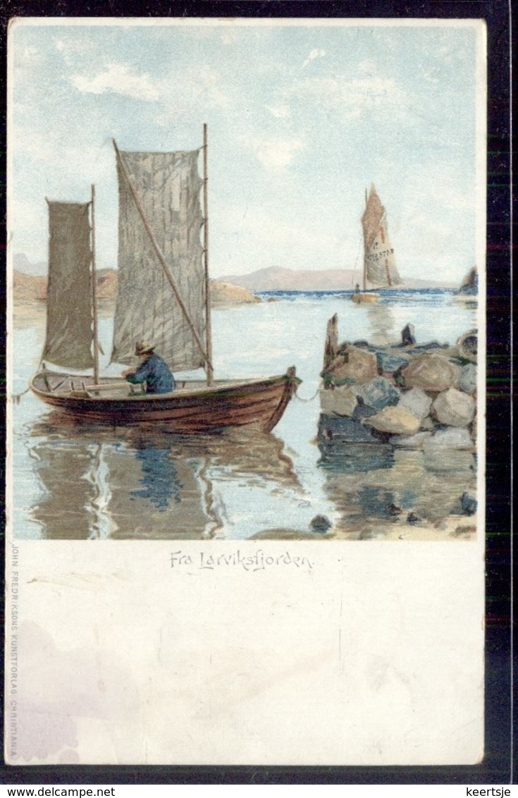 Noorwegen Norway Norge - Larvik - Fra Fjorden - 1900 - Norvège