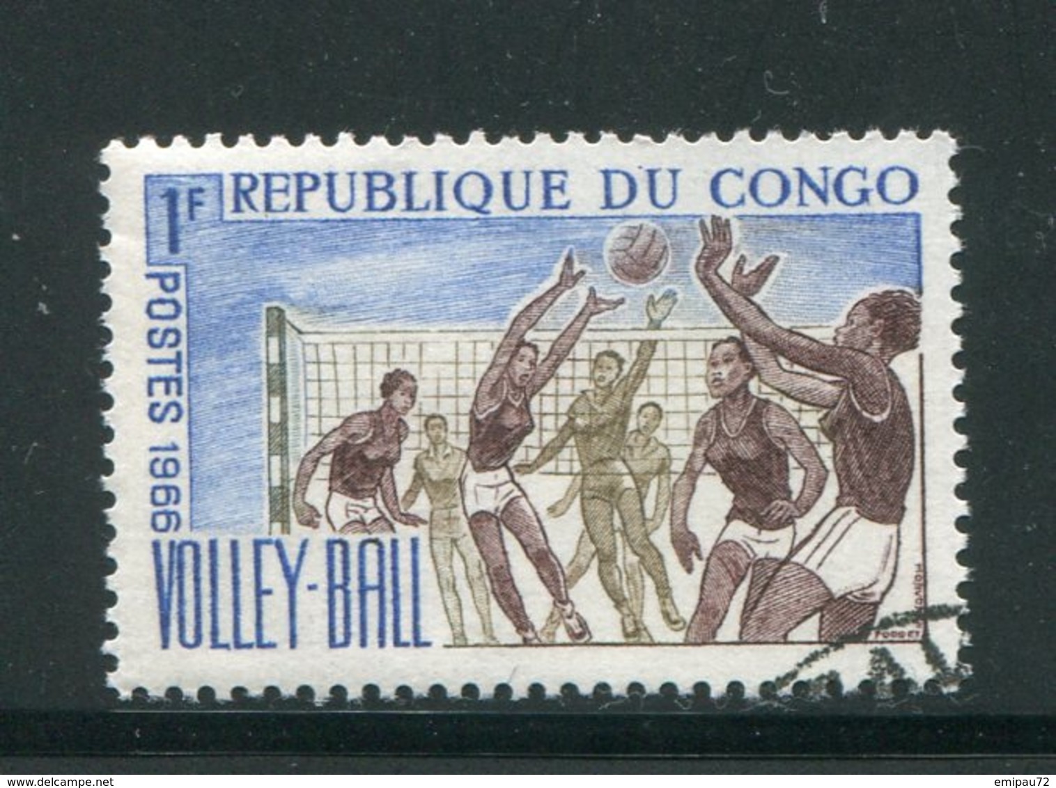 CONGO- Y&T N°190- Oblitéré (volley-ball) - Oblitérés