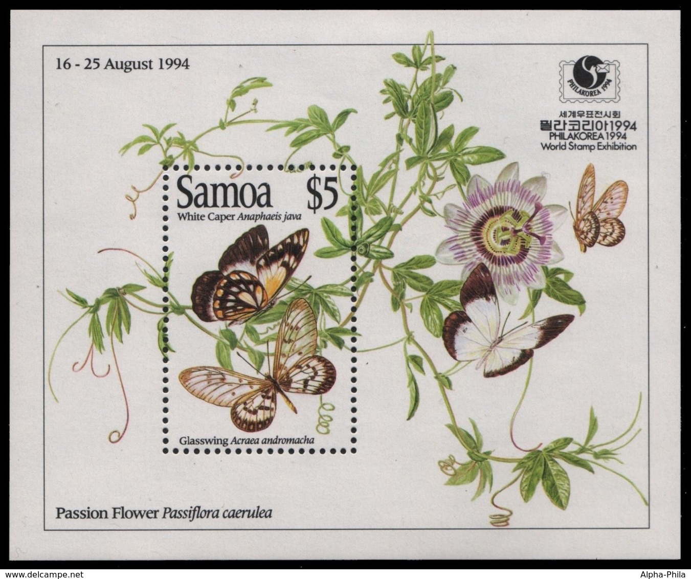 Samoa 1994 - Mi-Nr. Block 52 ** - MNH - Schmetterlinge / Butterflies - Samoa (Staat)