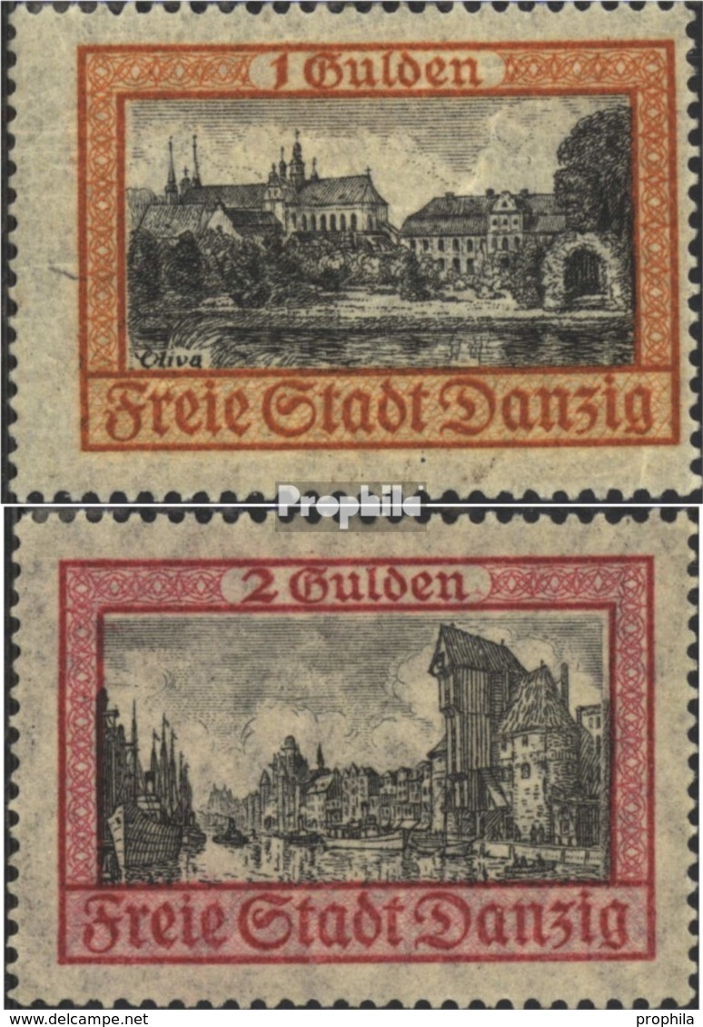 Danzig 212-213 (kompl.Ausg.) Gestempelt 1925 Freimarke - Sonstige & Ohne Zuordnung