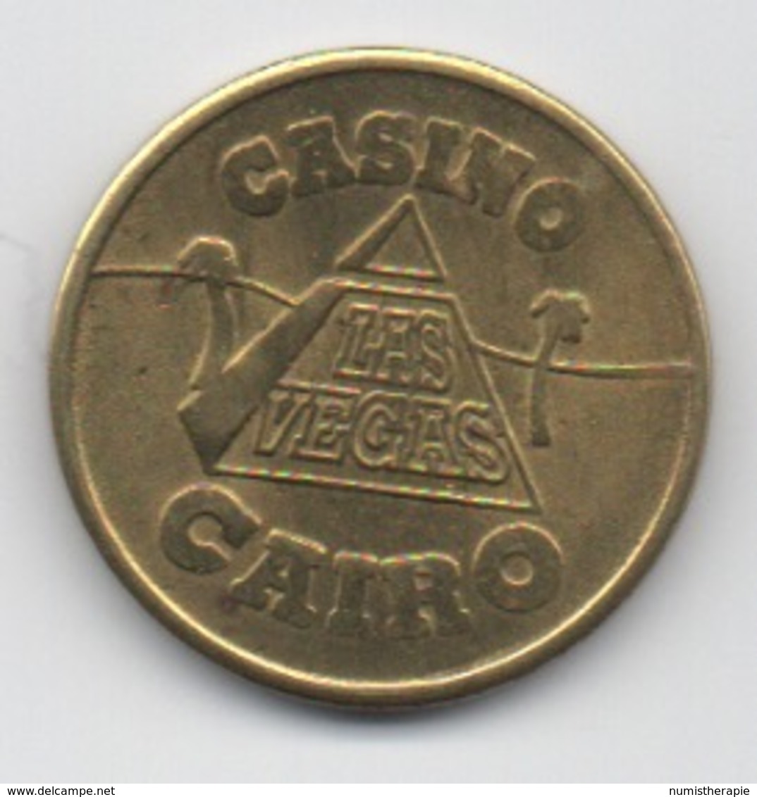 Jeton De Slot Machine à Sous  : Casino Las Vegas Cairo Egypt 1992 (Diamètre 23 Mm) - Casino