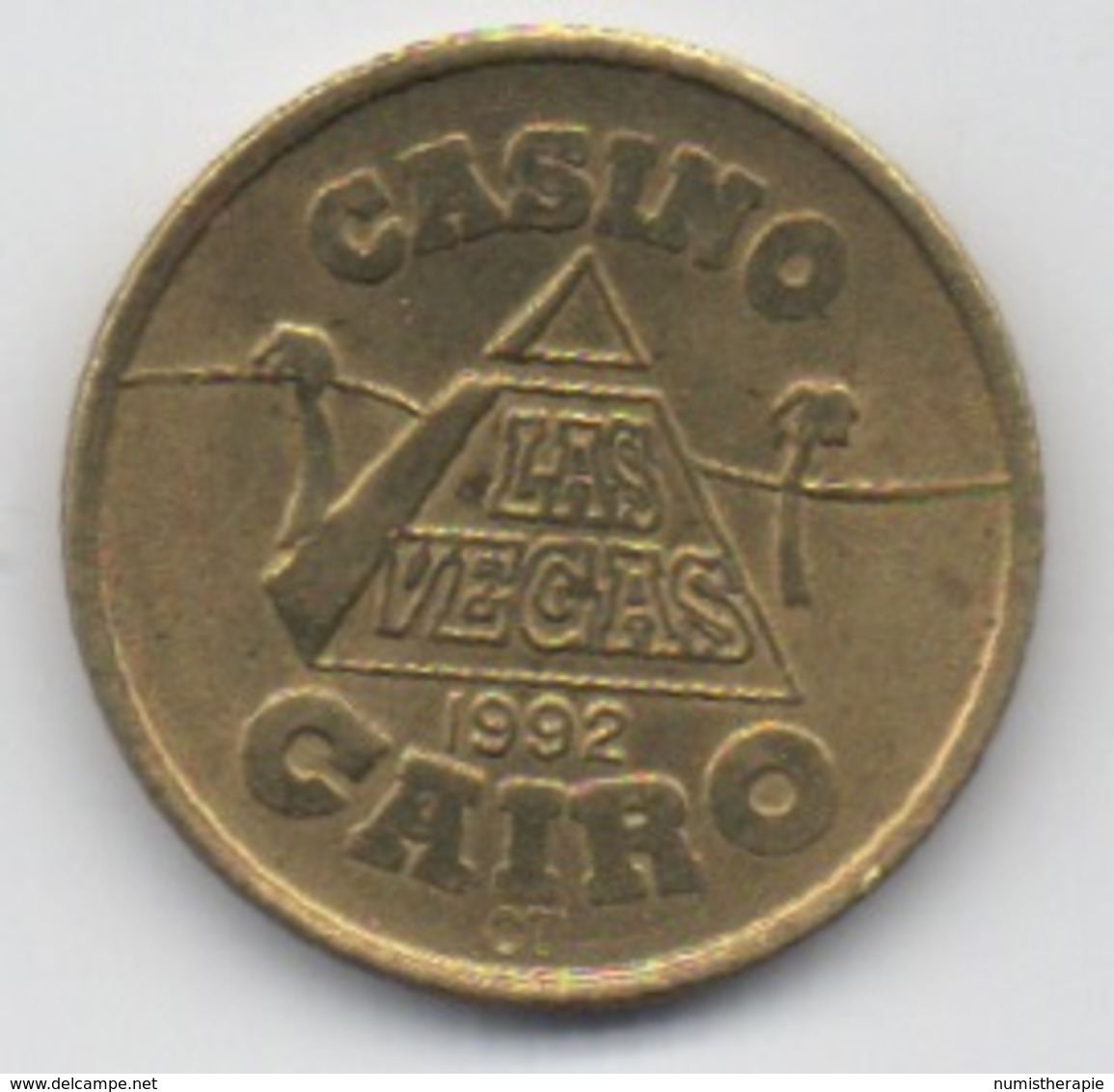 Jeton De Slot Machine à Sous  : Casino Las Vegas Cairo Egypt 1992 (Diamètre 23 Mm) - Casino