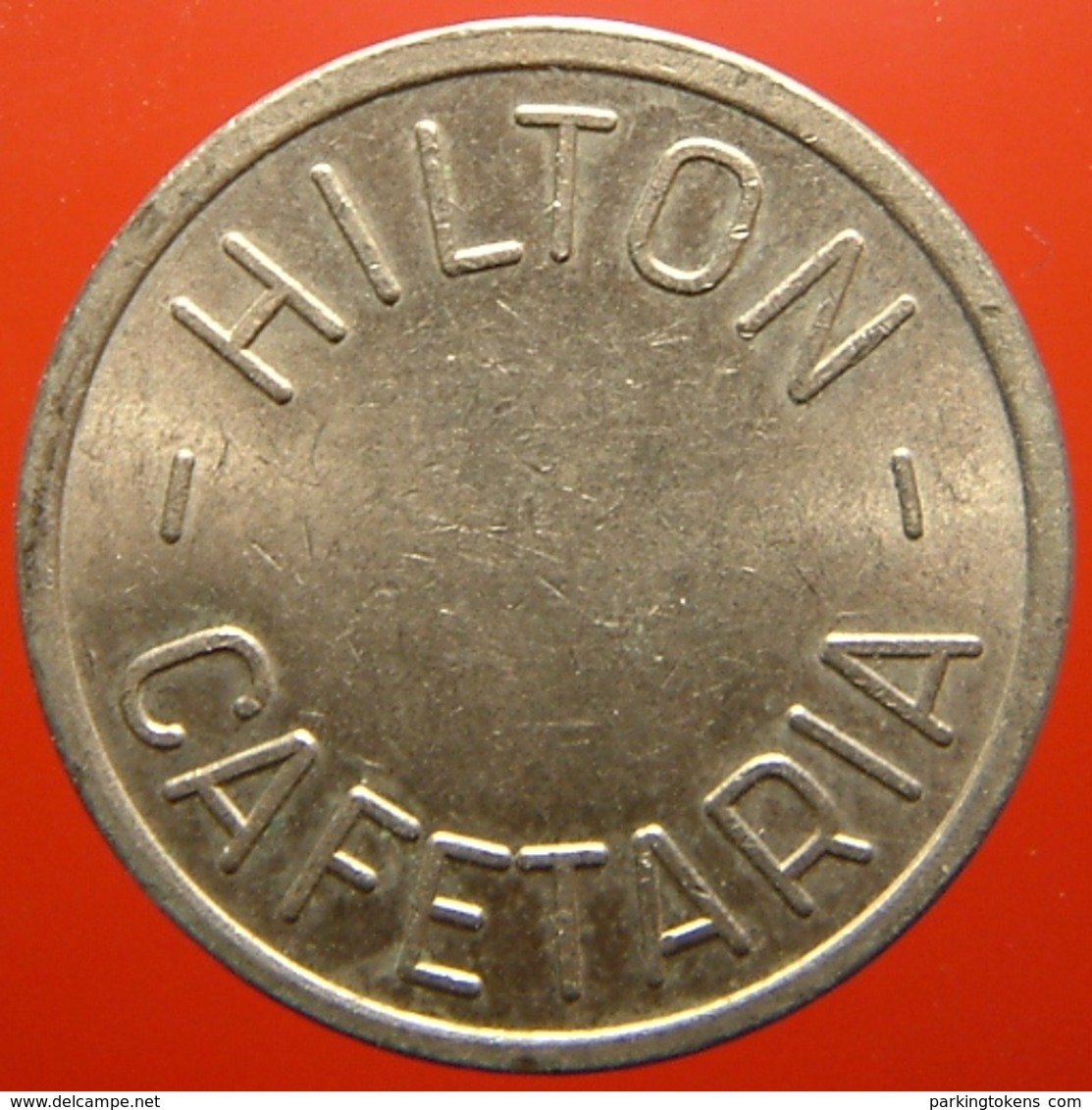 KB197-2 - HILTON CAFETARIA - Amsterdam - WM 22.0mm - (Koffie) Kantine Penning - (Coffee) Machine Token - Professionals/Firms