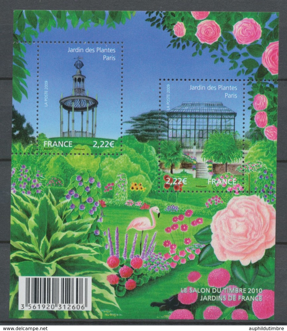 2009 France BLOC FEUILLET N°4384, Jardins De France YB4384 - Mint/Hinged