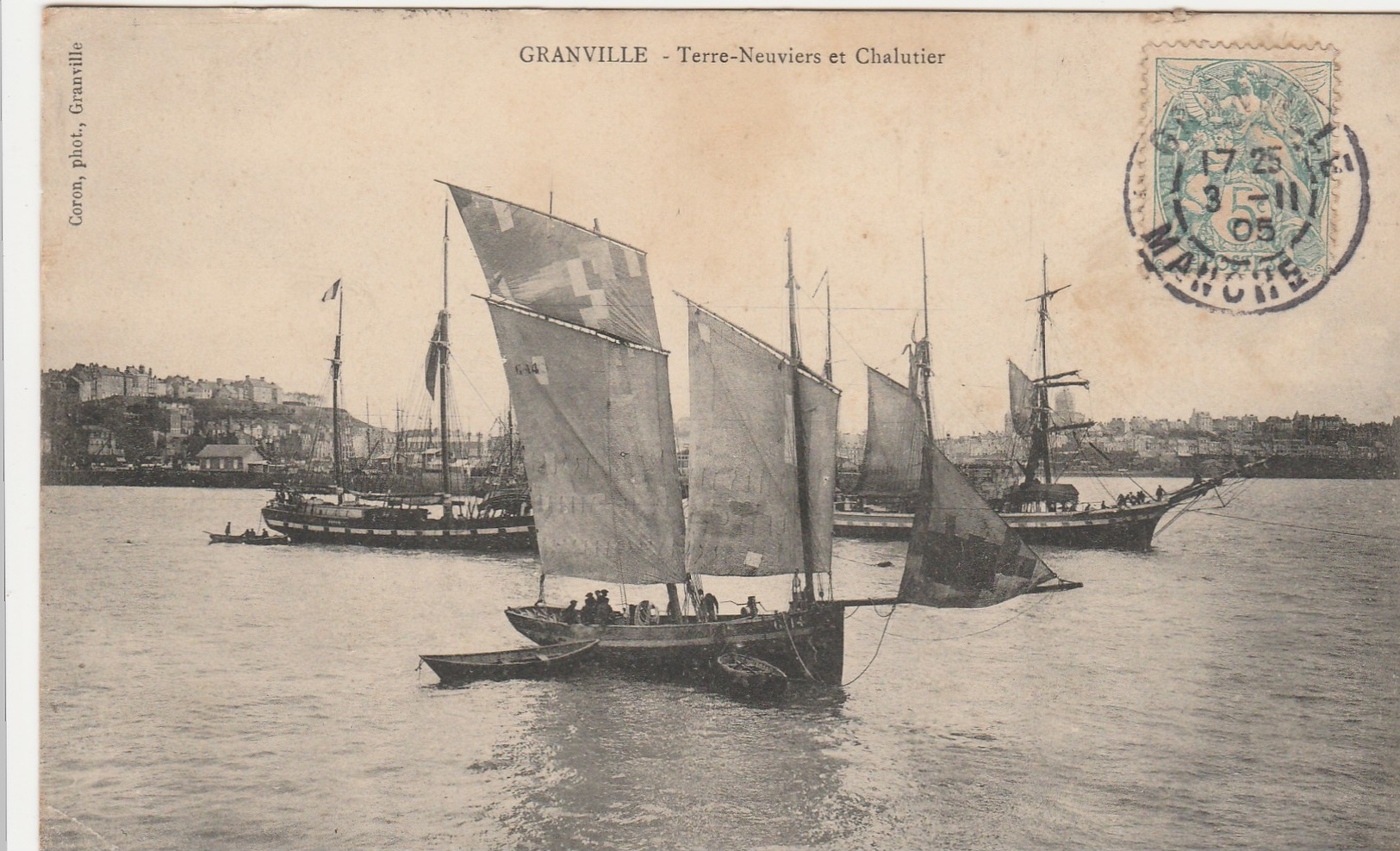 Granville ,(Avranches) , Terre Neuviers Et  Chalutier  ( Pêche à La Morue ) - Granville