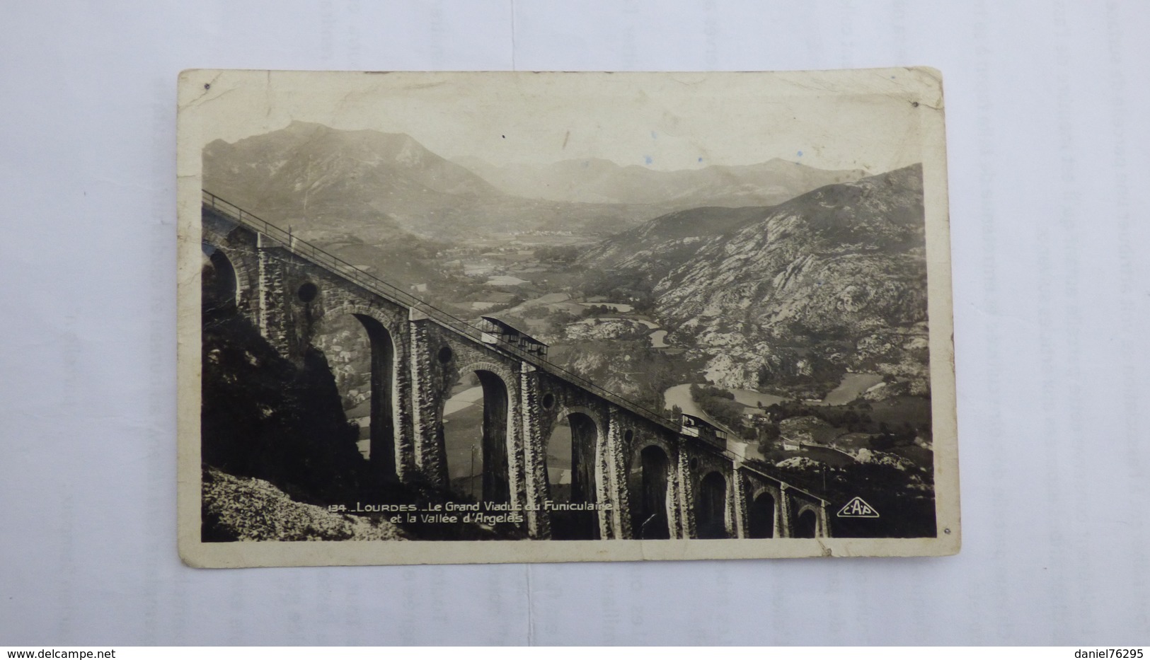 Le  Grand  Viaduc Du  Funiculaire Et La  Vallée D'Argelès - Lourdes