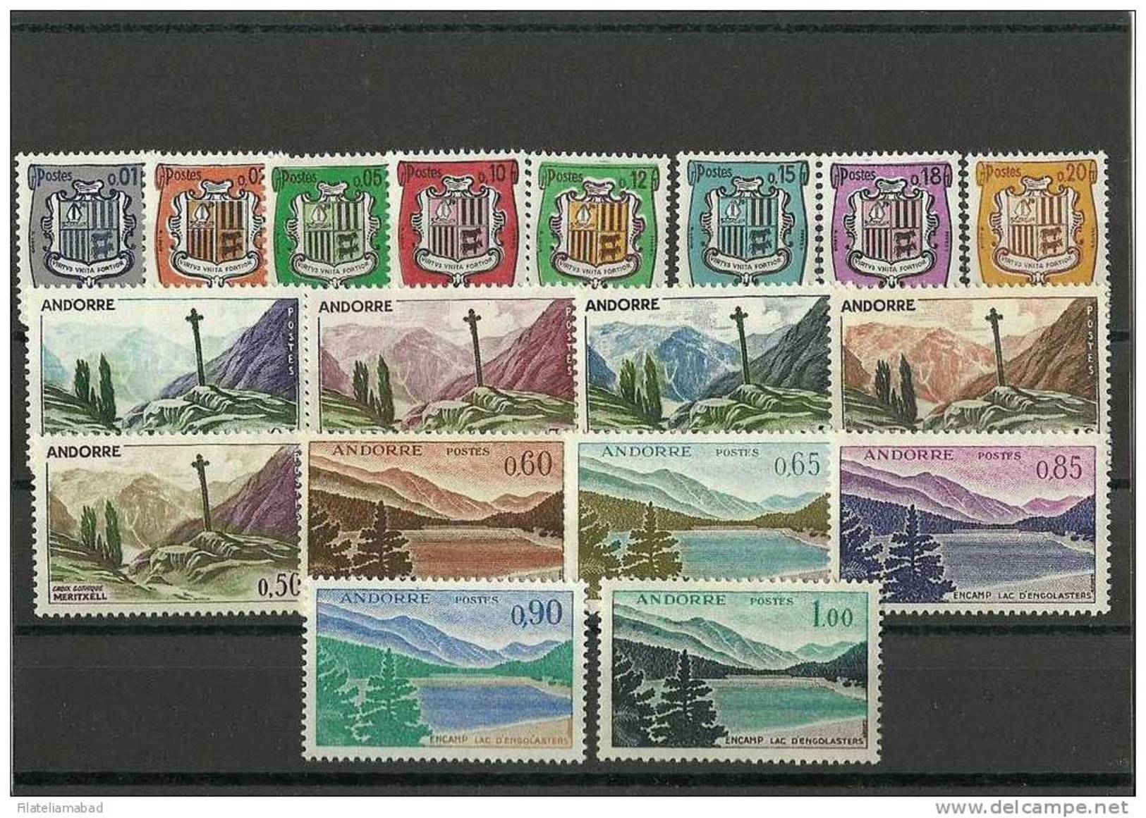 ANDORRA- O. ESPACIAL  50 ANIVERSARIO ESTOS SELLOS O SIMILARES DE ANDORRA SERIE COMPLETA SIN FIJASELLOS YVER Nº 153A/164 - Nuevos