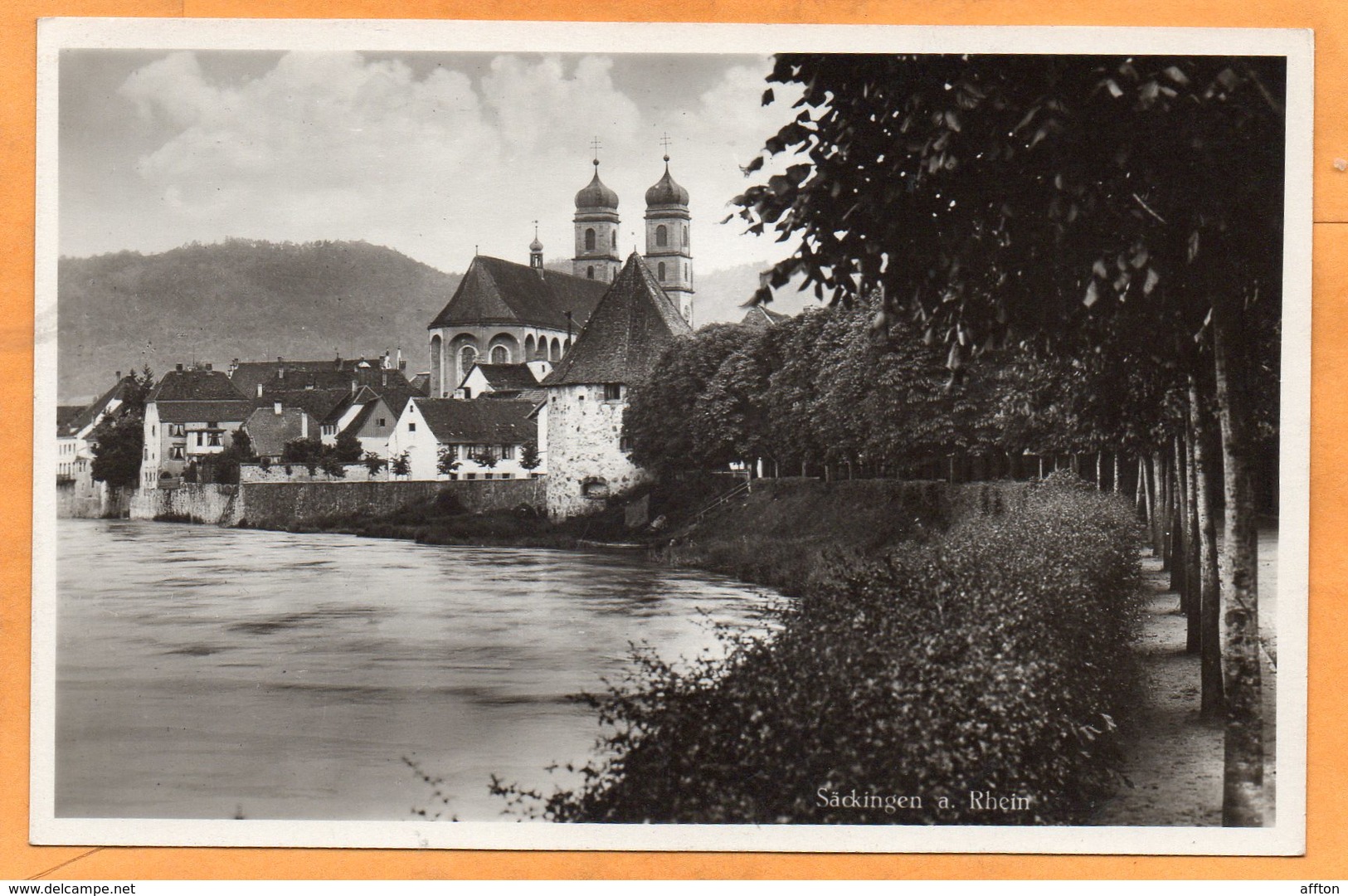 Sackingen Am Rhein Germany 1920 Postcard - Bad Saeckingen