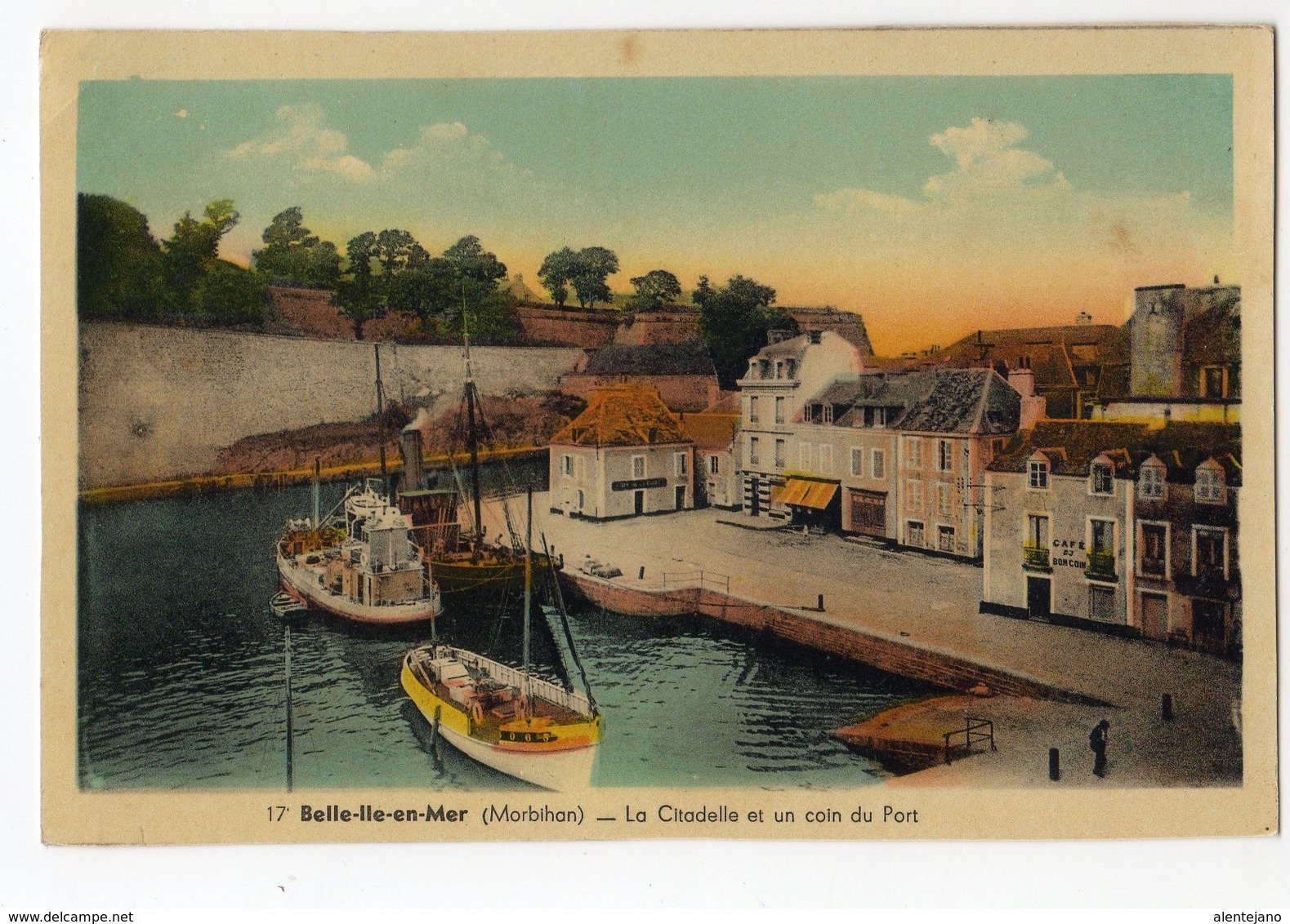 Belle Ile En Mer, Le Palais, La Citadelle Et Un Coin Du Port ( Ed J. Nozais) - Belle Ile En Mer