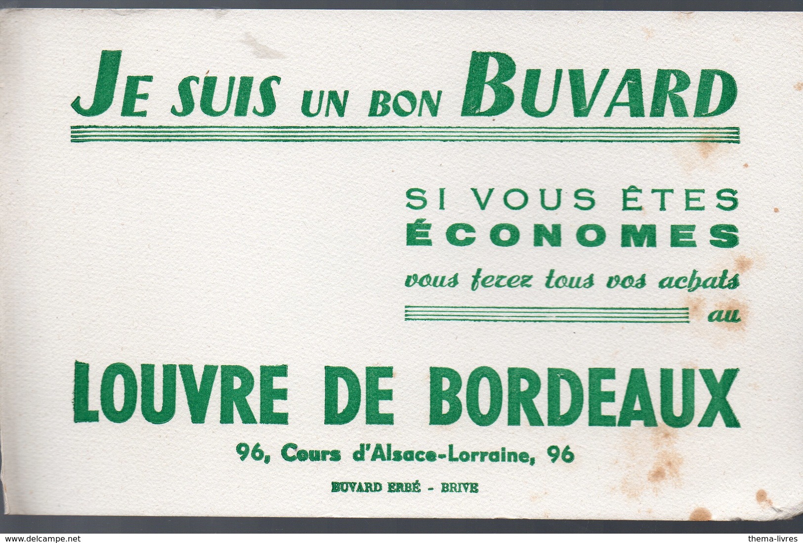 Buvard  Louvre De Bordeaux  (PPP10323) - L